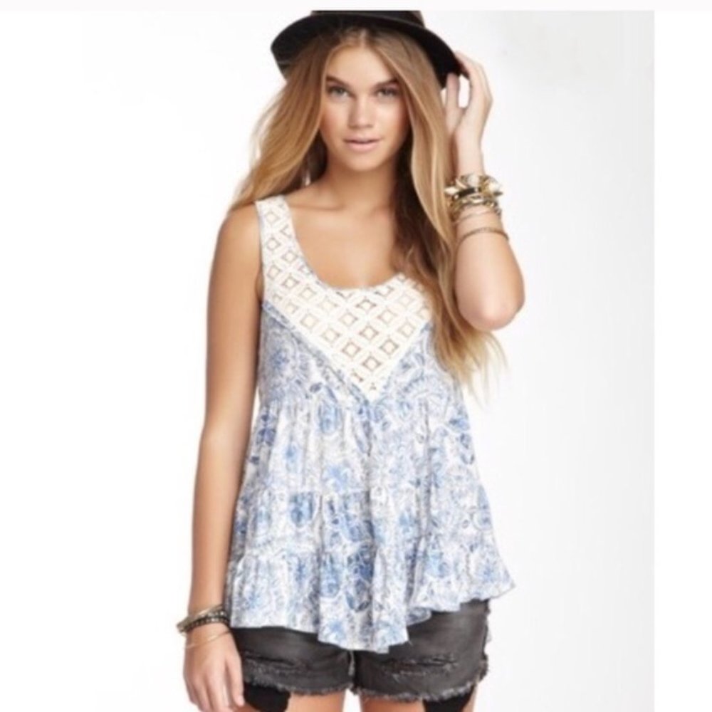 Free People lace swing tank